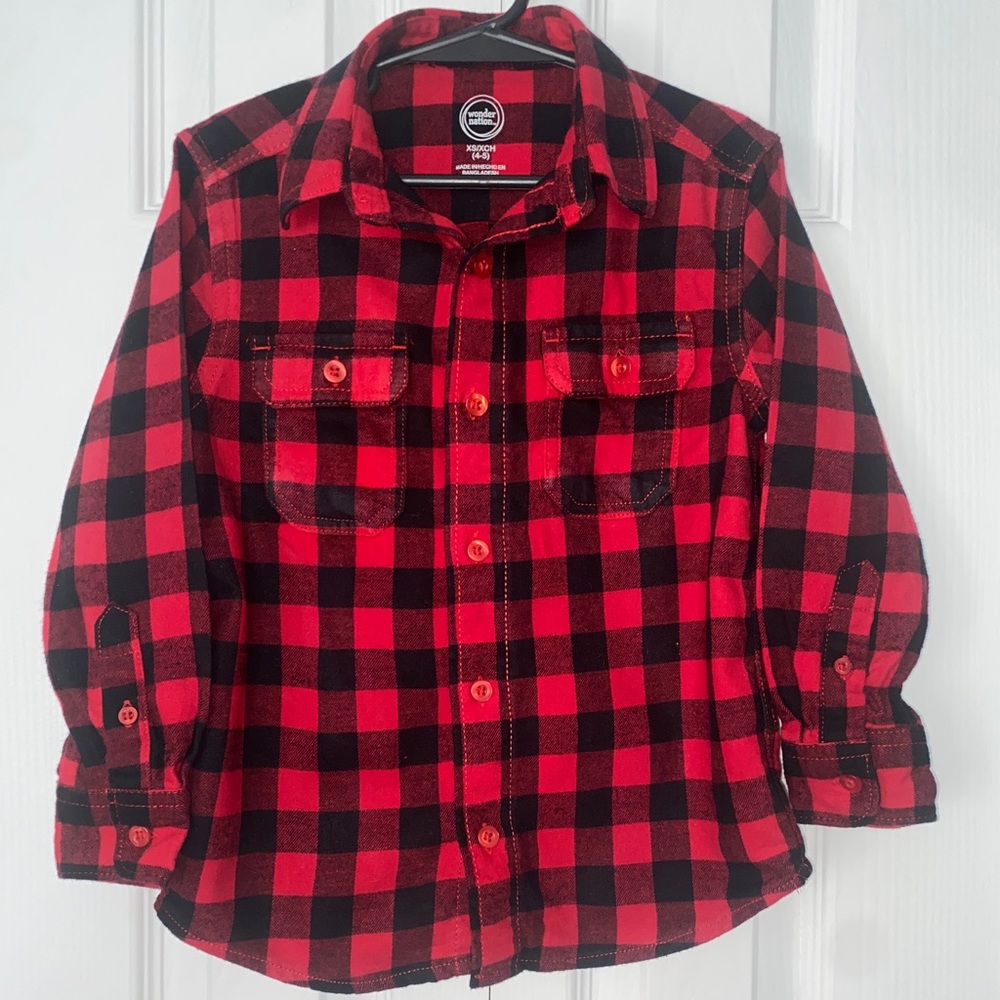 Black and Red Plaid button down